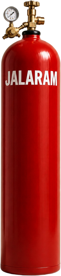 Jalaram Hydrogen gas cylinder — Red cylinder